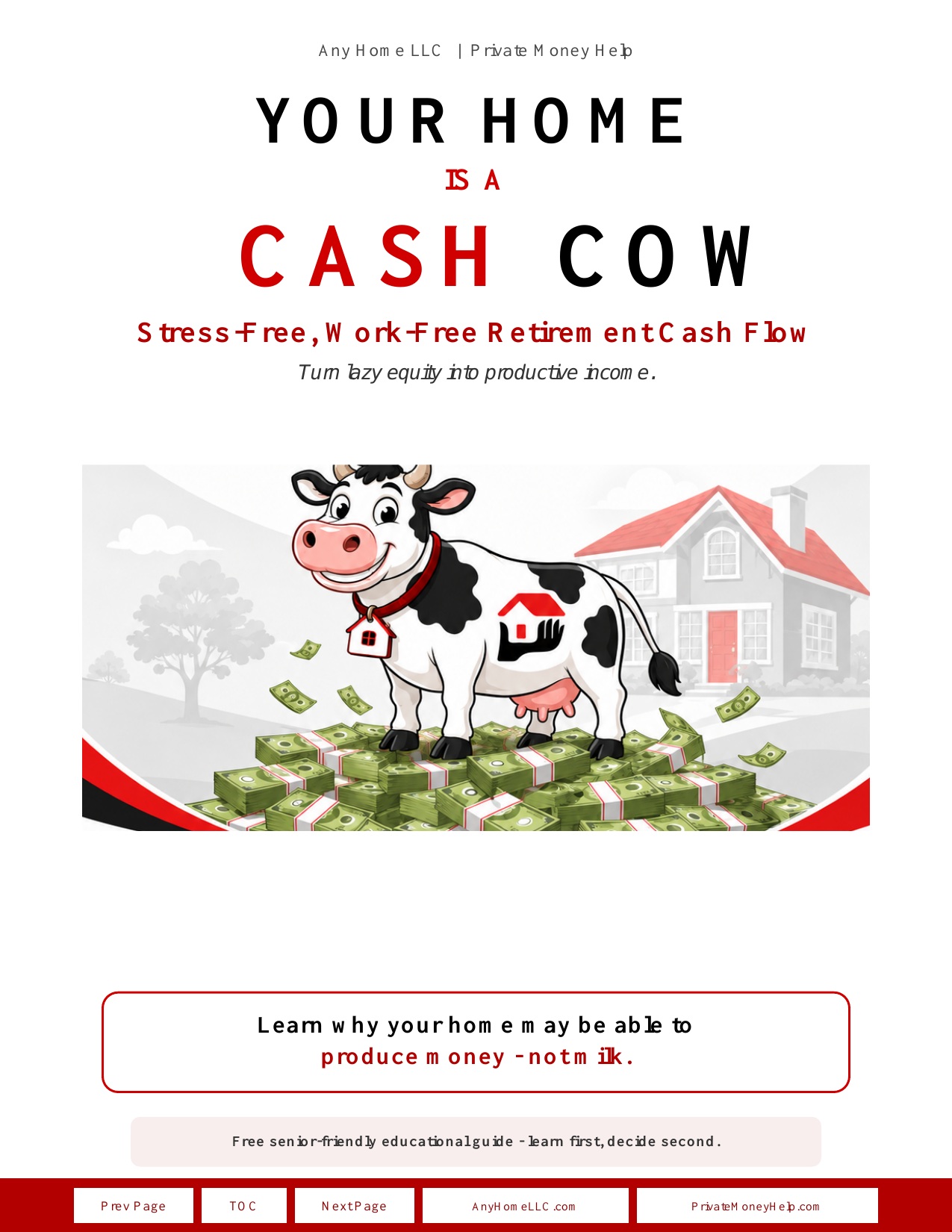 Original cover of Your Home Is a Cash Cow
