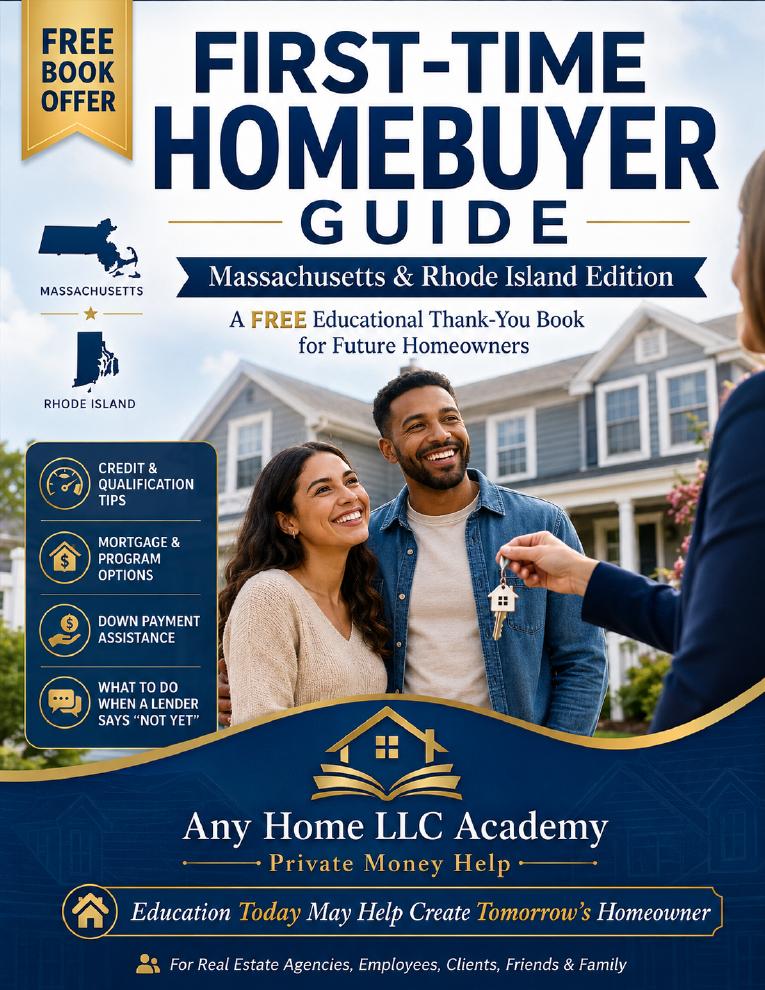 Original cover of First-Time Homebuyer Guide — Massachusetts & Rhode Island