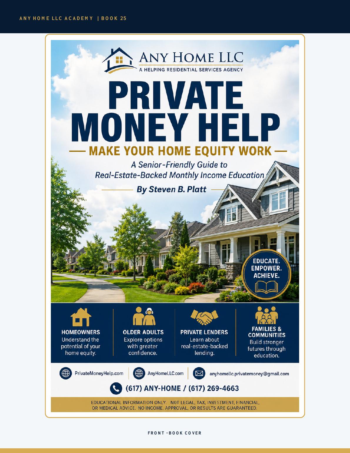 Original cover of Private Money Help — Make Your Home Equity Work